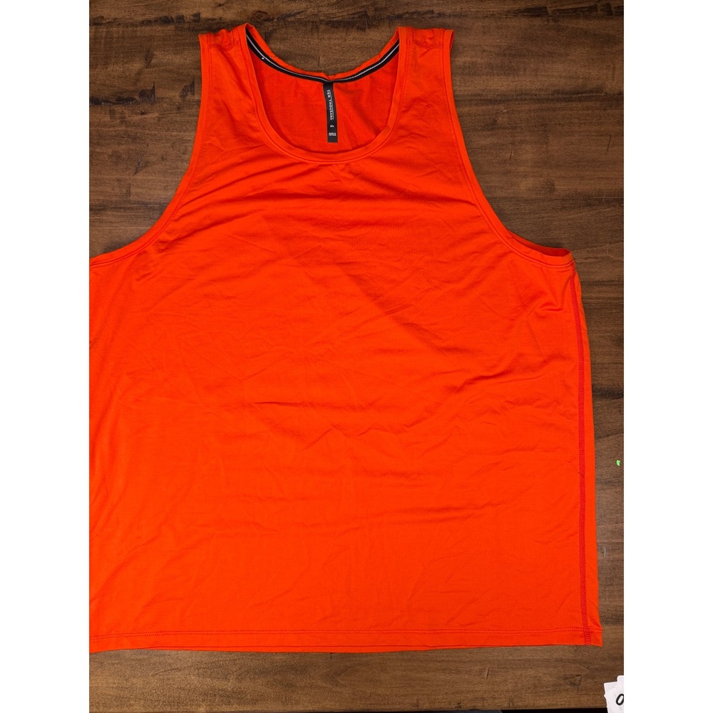 Ten Thousand Distance Tank Mens XL Orange Athletic Training Running Gym Shirt